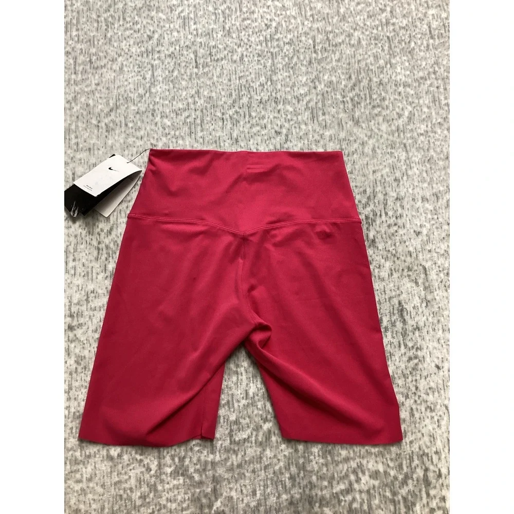 Nike Zenvy Womens Dri-FIT 8 Inch Biker Shorts Pink DQ6003-666 Medium NEW‎
